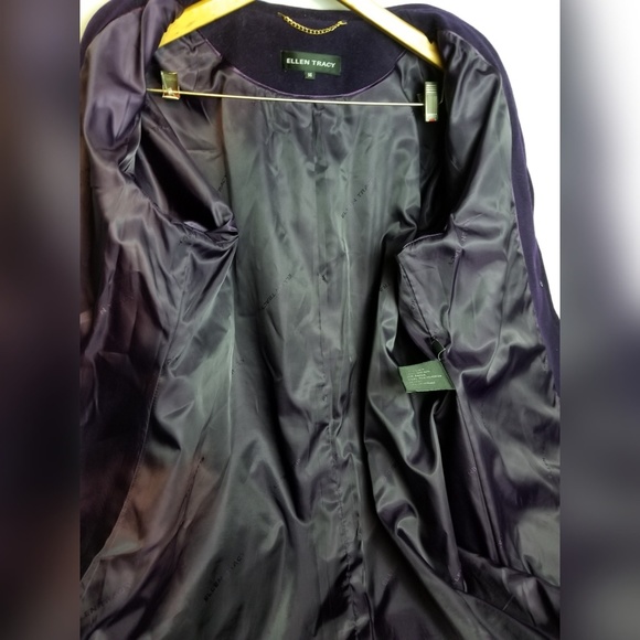 Ellen Tracy angora wool pea coat EUC size 14 - Picture 3 of 4